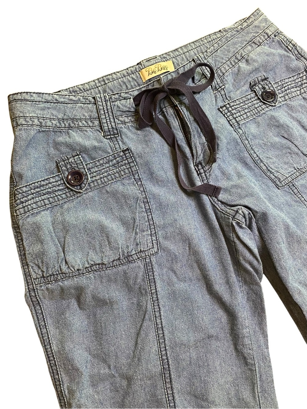 Bebop Low Rise Capris Juniors 9 Y2K 2000s Bratz Grunge Streetwear City Festival